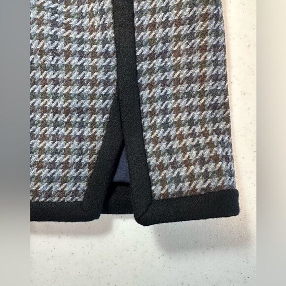 NEW J. Crew Double-Notch Houndstooth Wool Blend Mini Skirt Women’s Size 12 - Picture 3 of 16